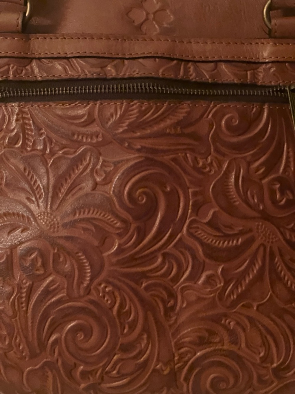 Patricia Nash Poppy Tote Handbag in Tooled Florence Leather - Picture 12 of 16